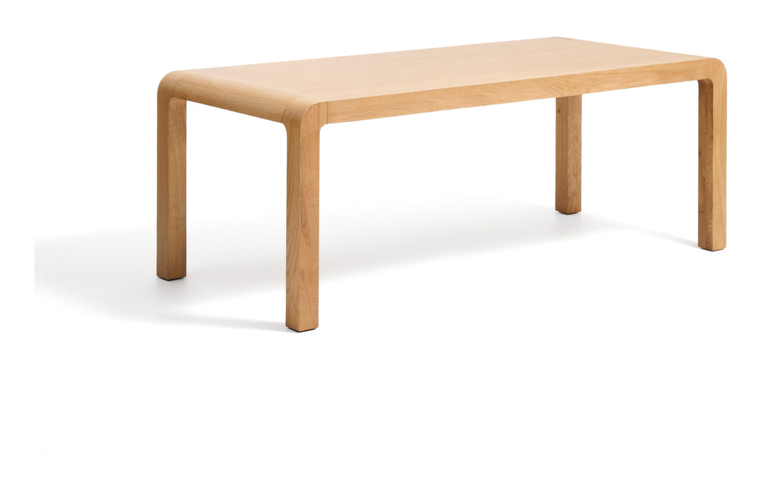 Kave Home Uitschuifbare Eettafel Erisia Eiken, 200/280 x 100cm - Naturel