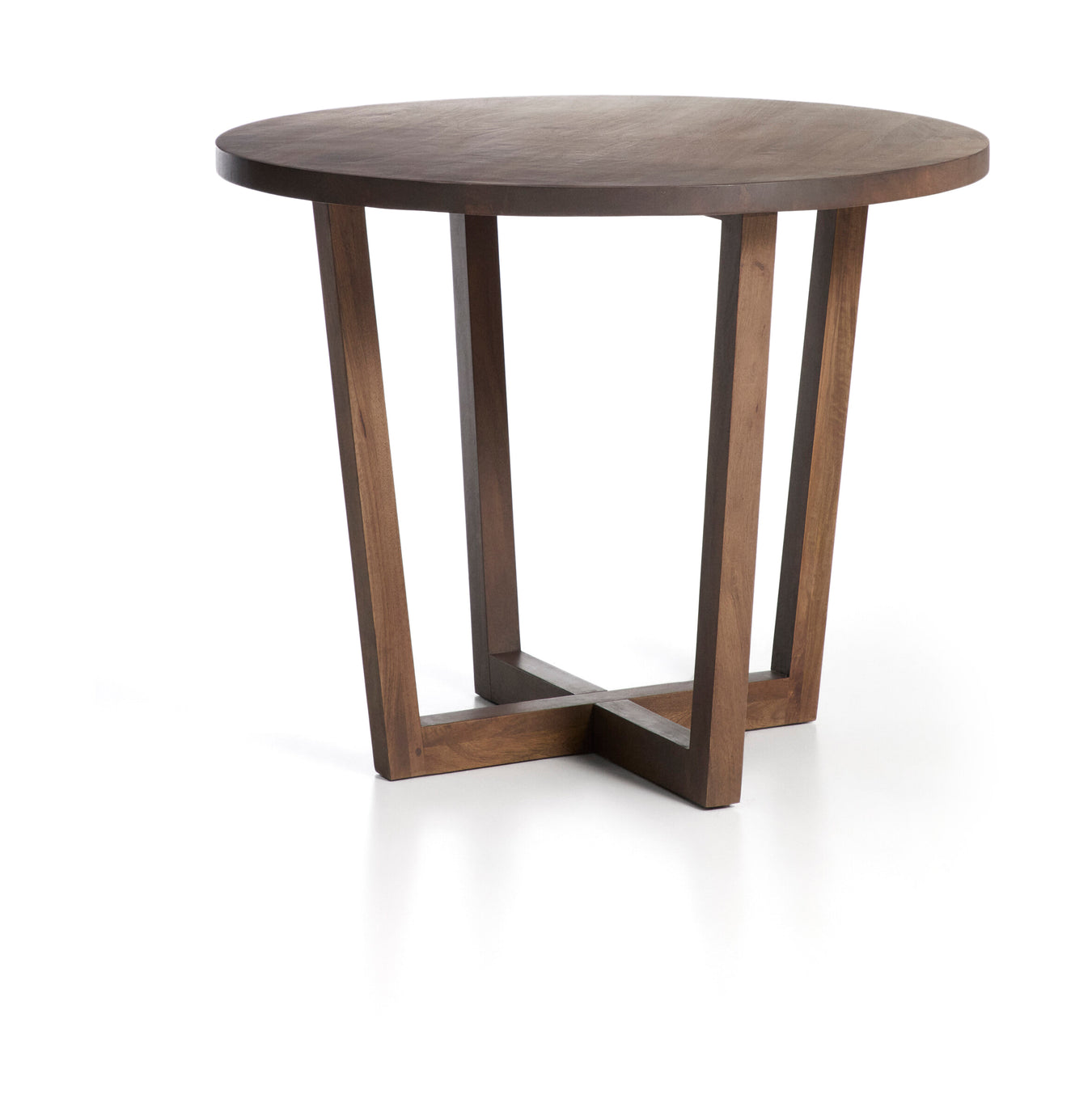 Kave Home Ronde Bistrotafel Nahla Mangohout, Ø90cm - Bruin
