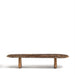Kave Home Salontafel Pirita Bruin marmer en licht eiken, 147 x 65cm