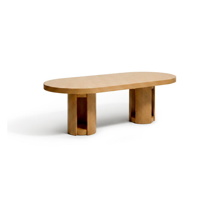 Kave Home Ovale Uitschuifbare Eettafel Artis Eiken, 240/290 x 110cm - Naturel - Ovaal