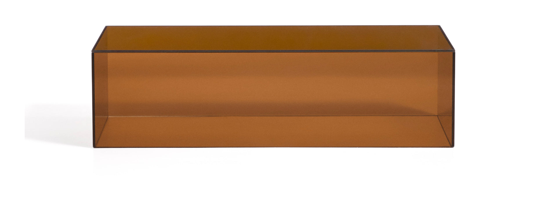 Kave Home Salontafel Orlia Glas, 110 x 50cm - Bruin