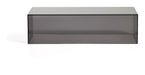 Kave Home Salontafel Orlia Glas, 110 x 50cm - Donkergrijs
