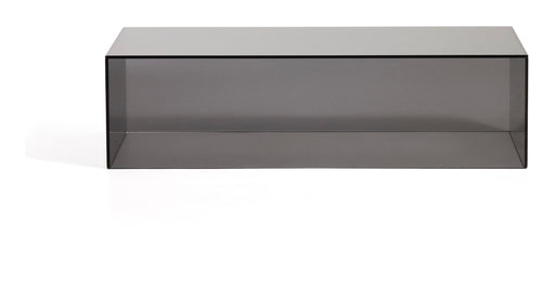 Kave Home Salontafel Orlia Glas, 110 x 50cm - Donkergrijs