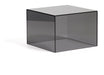 Kave Home Salontafel Orlia Glas, 50 x 50cm - Donkergrijs - Vierkant