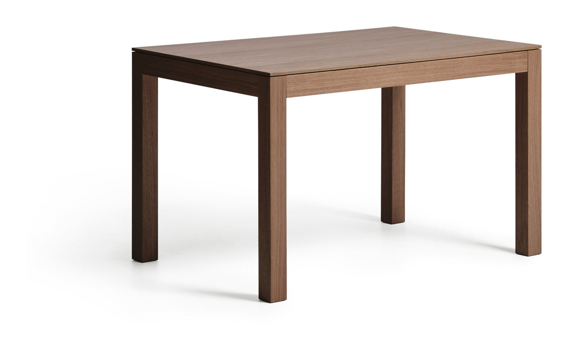 Kave Home Uitschuifbare Eettafel Narevi Eikenfineer, 130-190 x 80cm - Walnoot