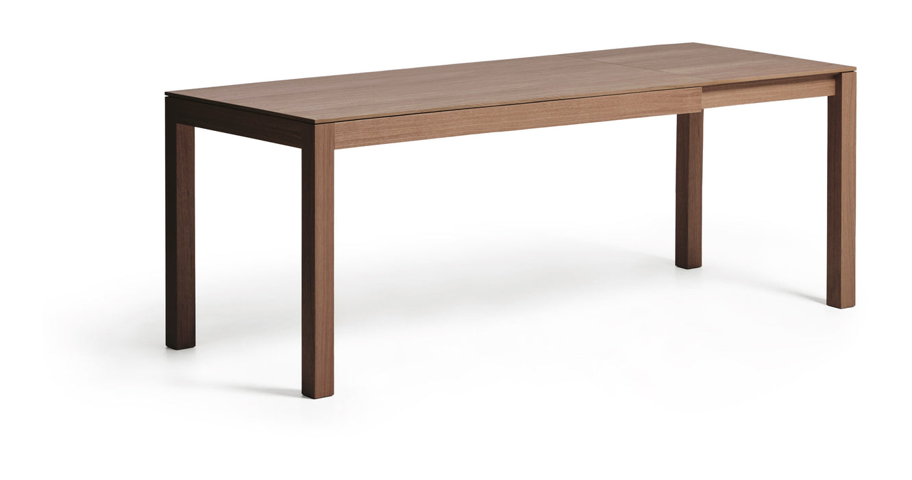 Kave Home Uitschuifbare Eettafel Narevi Eikenfineer, 170-230 x 80cm - Walnoot