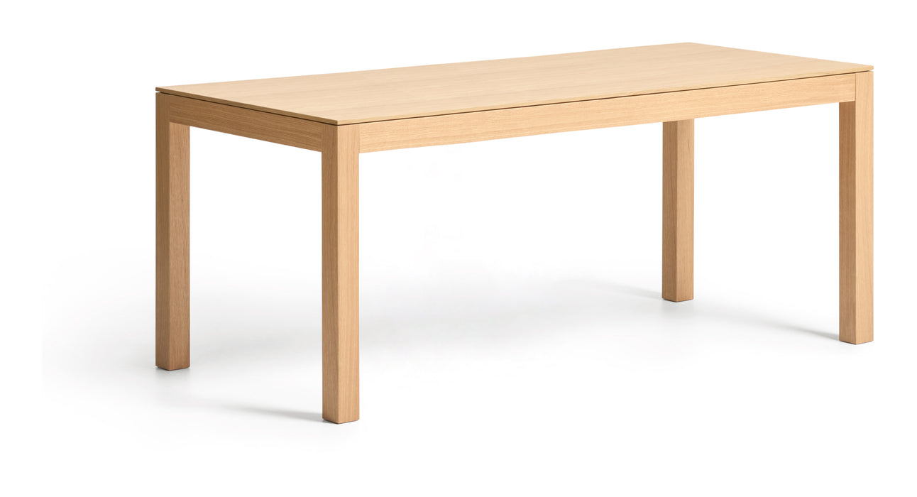 Kave Home Uitschuifbare Eettafel Narevi Eikenfineer, 210-270 x 100cm - Naturel