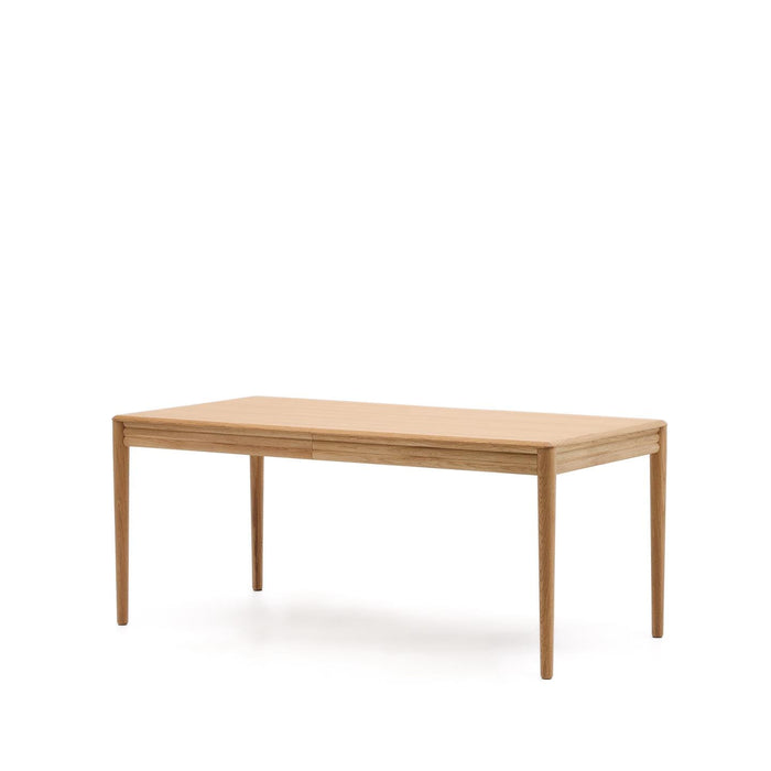 Kave Home Uitschuifbare Eettafel Lenon Eikenhout, 160-200 x 90cm - Naturel