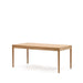Kave Home Uitschuifbare Eettafel Lenon Eikenhout, 160-200 x 90cm - Naturel