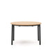 Kave Home Ronde Uitschuifbare Eettafel Montuiri Eiken, 120 - 200 x 120cm - Zwart