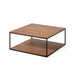 Kave Home Salontafel Yoana Walnoothout - Bruin - Vierkant