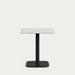 Kave Home Vierkante Bartafel Saura Terrazzo, 70 x 70cm - Wit
