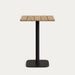 Kave Home Vierkante Bartafel Saura Acacia & Metaal, 70 x 70cm - Naturel