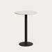 Kave Home Ronde Bartafel Saura Terrazzo & Metaal, Ø70cm - Wit