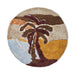HKliving Rond Vloerkleed Round Wol, Ø150cm - Palm Beach