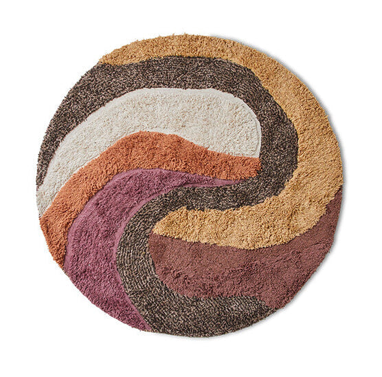 HKliving Rond Vloerkleed Round Wol Ø150cm - Melange