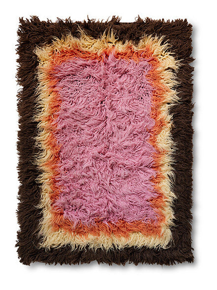 HKliving Vloerkleed Fluffy Wol 120 x 180 cm - Downtown