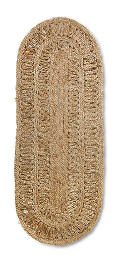 HKliving Ovaal Vloerkleed Soleil Jute, 60 x 165cm - NATUREL