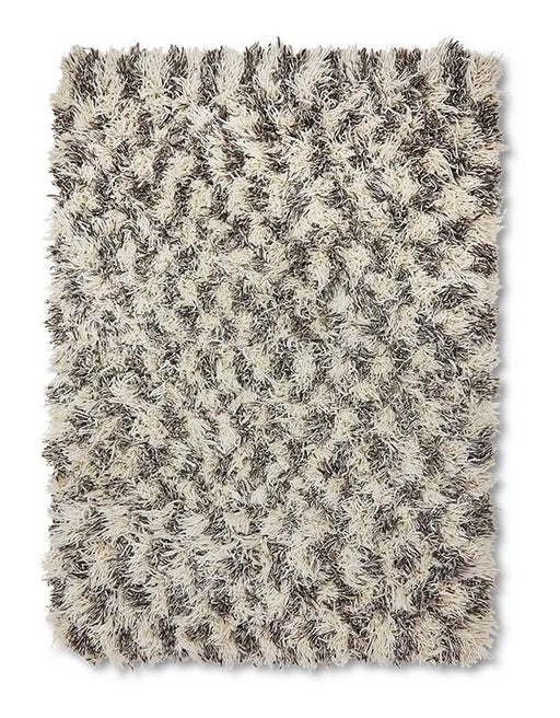 HKliving Vloerkleed Shaggy Wol, 200 x 300cm - Beige,Bruin