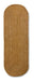 HKliving Vloerkleed Soft Edge Seagrass, 200 x 70cm - Bruin - Ovaal