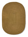 HKliving Vloerkleed Soft Edge Seagrass, 250 x 350cm - Naturel - Ovaal