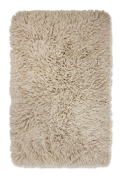 HKliving Vloerkleed Woolen Wol, 150 x 240cm - Beige
