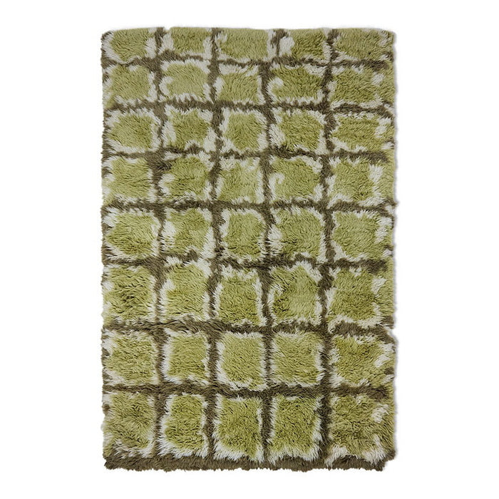 HKliving Vloerkleed Tortoise Wol, 180 x 250cm - Bruin,Groen