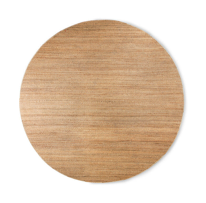 HKliving Rond Vloerkleed Round Hennep, Ø250cm - Naturel