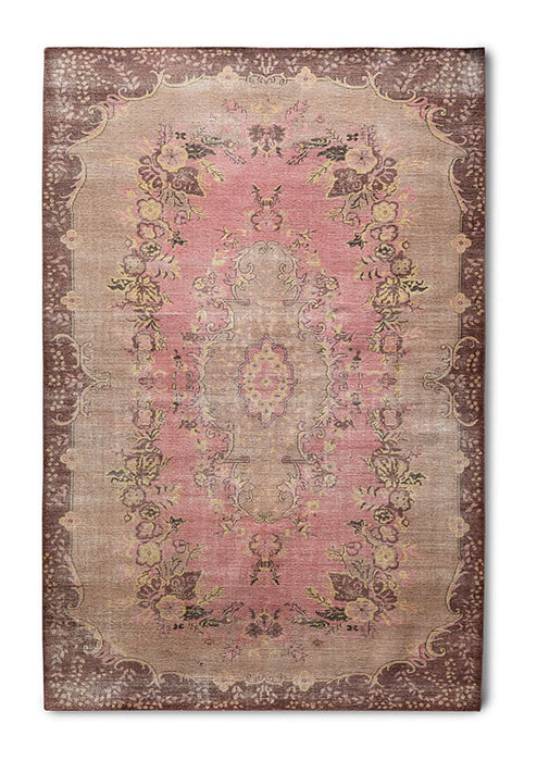 HKliving Vloerkleed Knotted Wol, 200 x 300cm - Roze