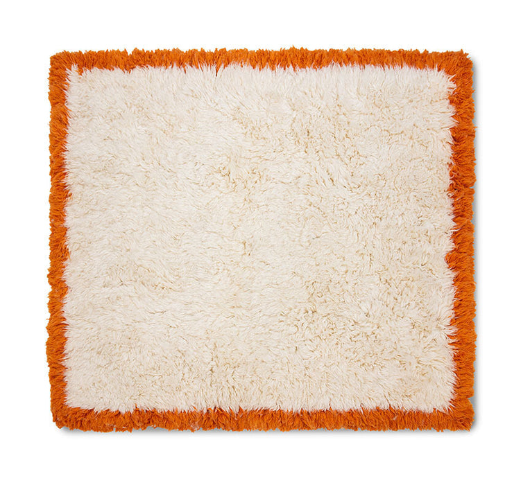 HKliving Vierkant Vloerkleed Fluffy Wol, 250 x 250cm - Retro Summers