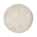 HKliving Rond Vloerkleed Fluffy Wol, Ø250cm - Wit