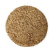 HKliving Rond Vloerkleed Fluffy Wol, Ø200cm - Caramel