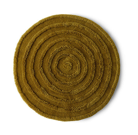 HKliving Rond Vloerkleed Round Wol, Ø150cm - Seaweed