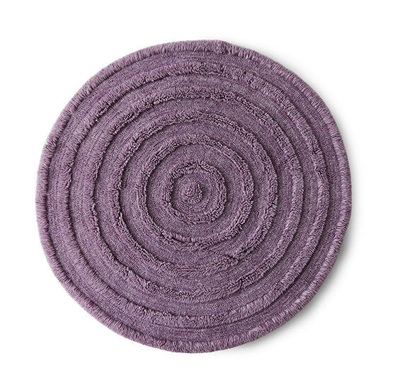 HKliving Rond Vloerkleed Round Wol, Ø150cm - Lila