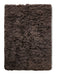 HKliving Vloerkleed Fluffy Wol, 200 x 300cm - Espresso