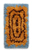HKliving Vloerkleed Funk Wol, 60 x 115cm - Blauw,Oranje