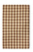 HKliving Tafelkleed Vida check Linnen, 140 x 220cm - Chestnut/Crème