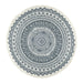 QUVIO Vloerkleed - Mandala - Rond