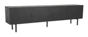 LABEL51 TV-meubel Cotia Mangohout, 220cm - Zwart