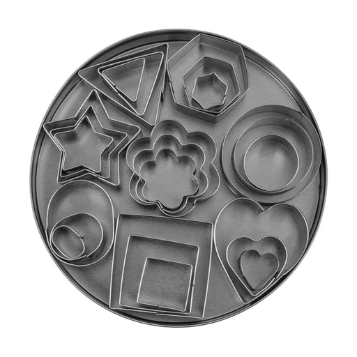Krumble Uitsteekvormpjes - Set van 24 - Metaal - Zilver