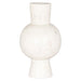Richmond Vaas Jonah Marmer, 28cm - Wit