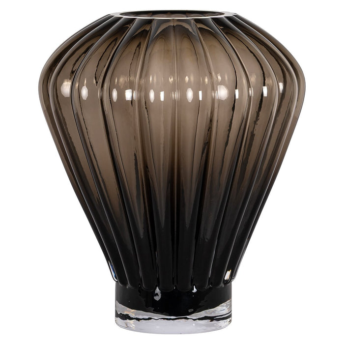 Richmond Vaas Shani Glas, 35cm - Bruin