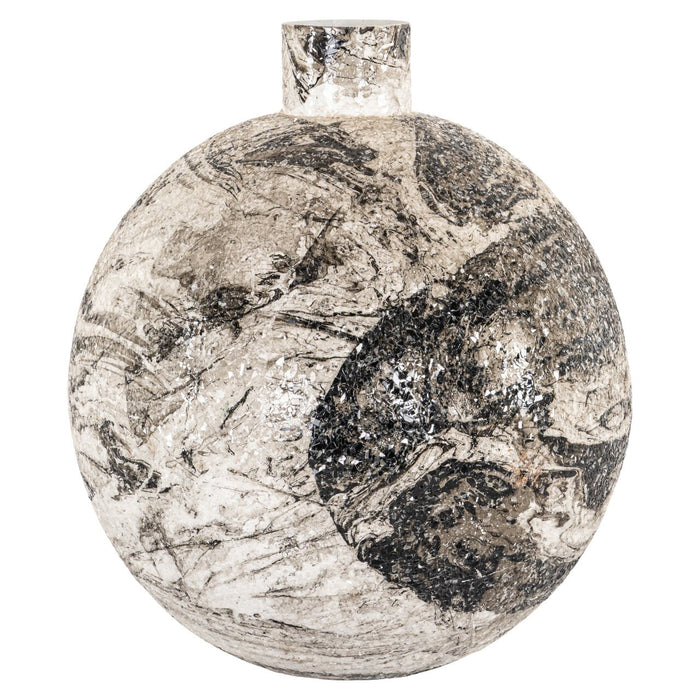 Richmond Vaas Delisha 40cm - Zwart/Wit