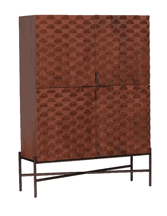 Tower Living Opbergkast Paola Mangohout, 180 x 130cm - Bruin