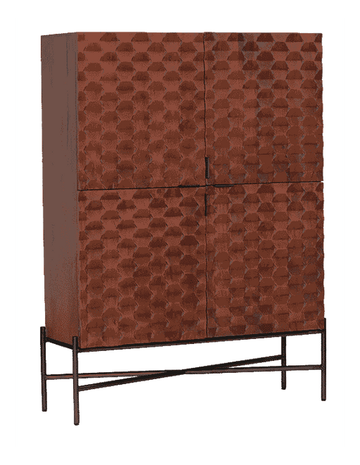 Tower Living Opbergkast Paola Mangohout, 180 x 130cm - Bruin