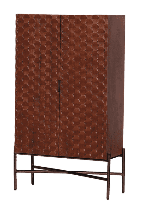 Tower Living Opbergkast Paola Mangohout, 160 x 90cm - Bruin