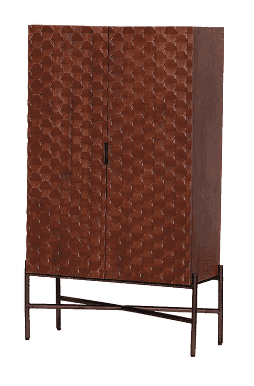 Tower Living Opbergkast Paola Mangohout, 160 x 90cm - Bruin