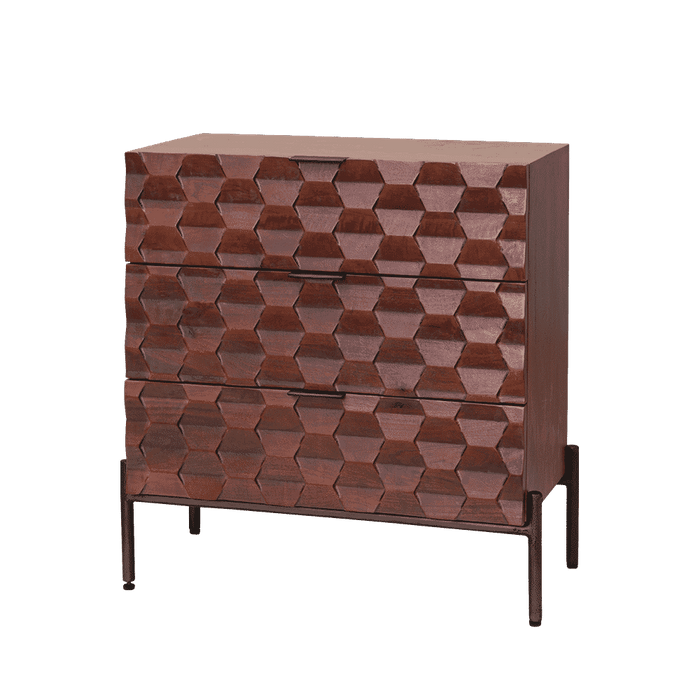 Tower Living Ladekast Paola Mangohout, 80 x 75cm - Bruin