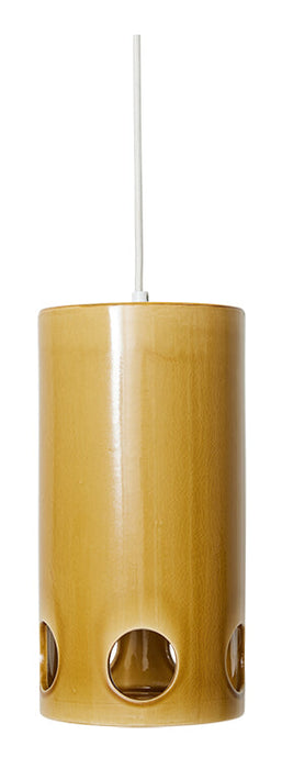 HKliving Hanglamp Pendant Keramiek - Mosterdgeel