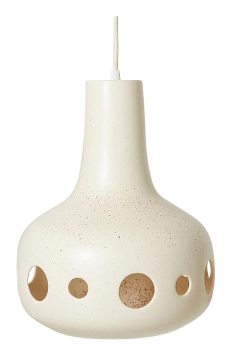 HKliving Hanglamp Dangle Keramiek - Eggshell White
